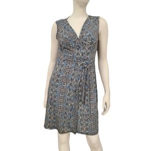 Dana Buchman Blue Wrap Dress size Small
